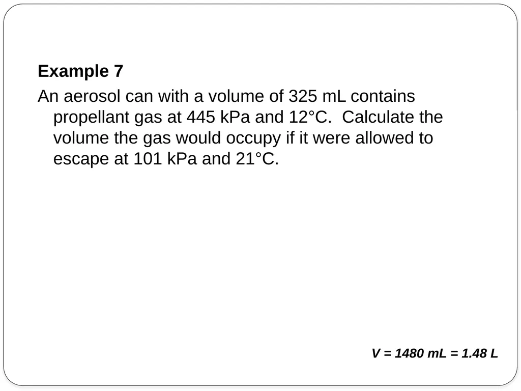 Sections 11.8 & 11.9 The Ideal Gas Relationships & - slide 22 of 24