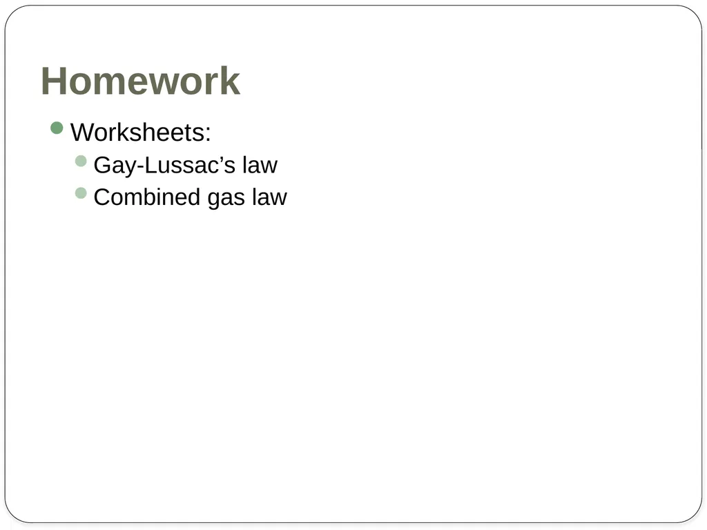 Sections 11.8 & 11.9 The Ideal Gas Relationships & - slide 24 of 24