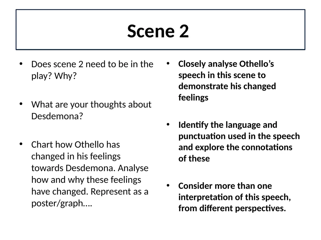 Title: Othello – Act 2 Scene 3 Tuesday, 22nd - slide 7 of 8