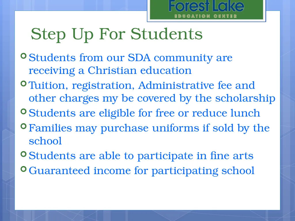 Student Scholarships & Best Practice Presented by: - slide 4 of 15