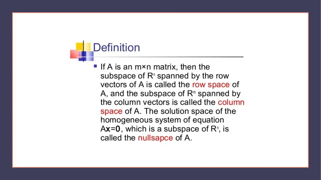 LINAR EQUATIONS Chapter 4 HOMOGENEOUS LINEAR - slide 6 of 12