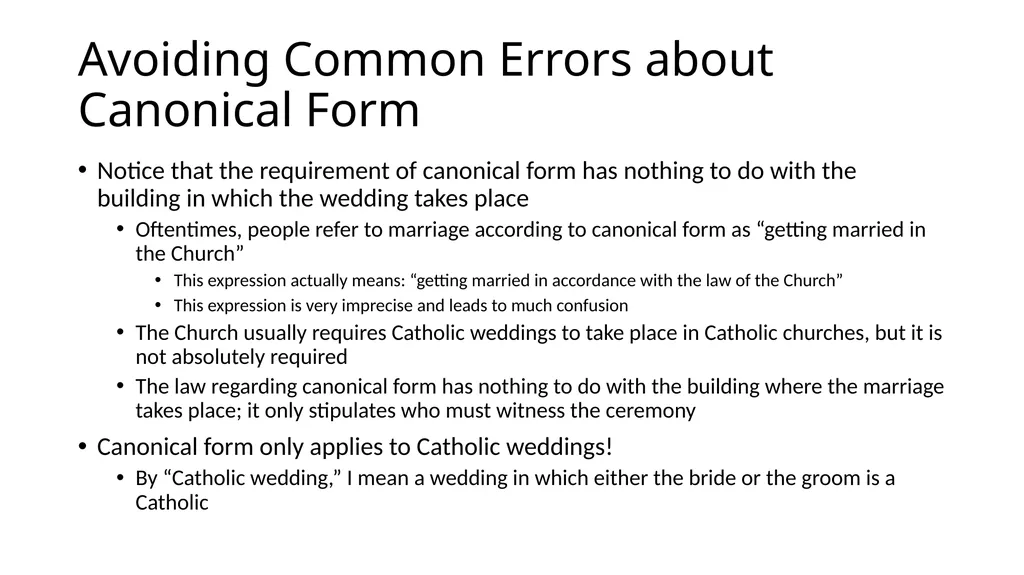 What Makes a Marriage Invalid? Very Rev. James M. - slide 18 of 50