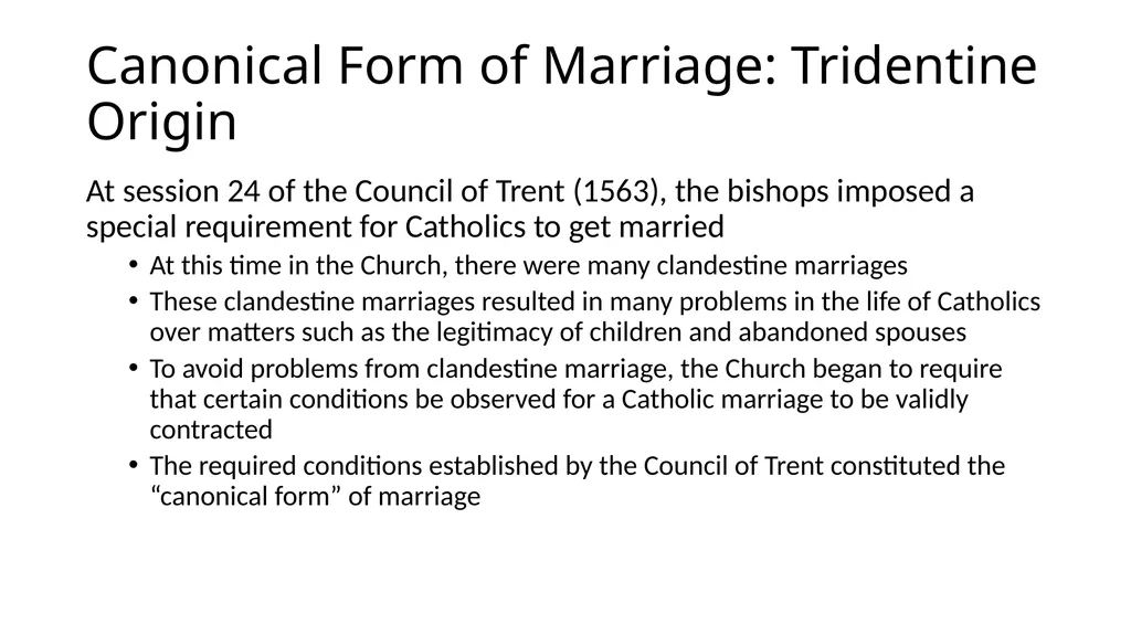 What Makes a Marriage Invalid? Very Rev. James M. - slide 12 of 50