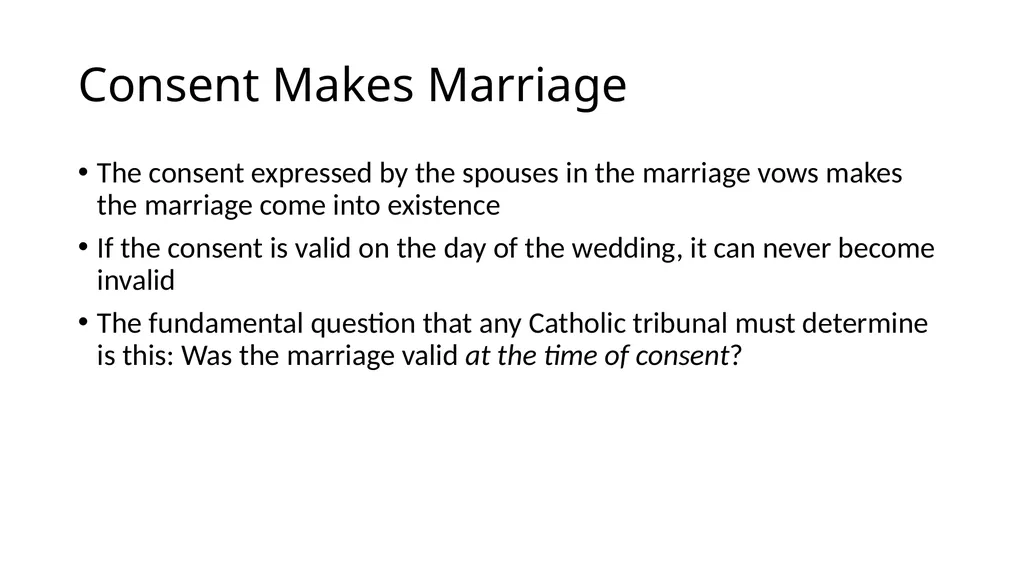 What Makes a Marriage Invalid? Very Rev. James M. - slide 3 of 50