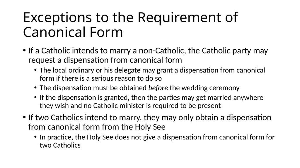 What Makes a Marriage Invalid? Very Rev. James M. - slide 17 of 50