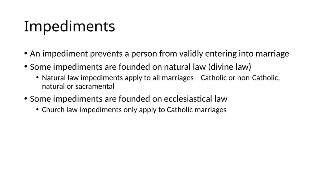 What Makes a Marriage Invalid? Very Rev. James M. - slide 20 of 50