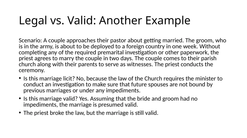 What Makes a Marriage Invalid? Very Rev. James M. - slide 7 of 50