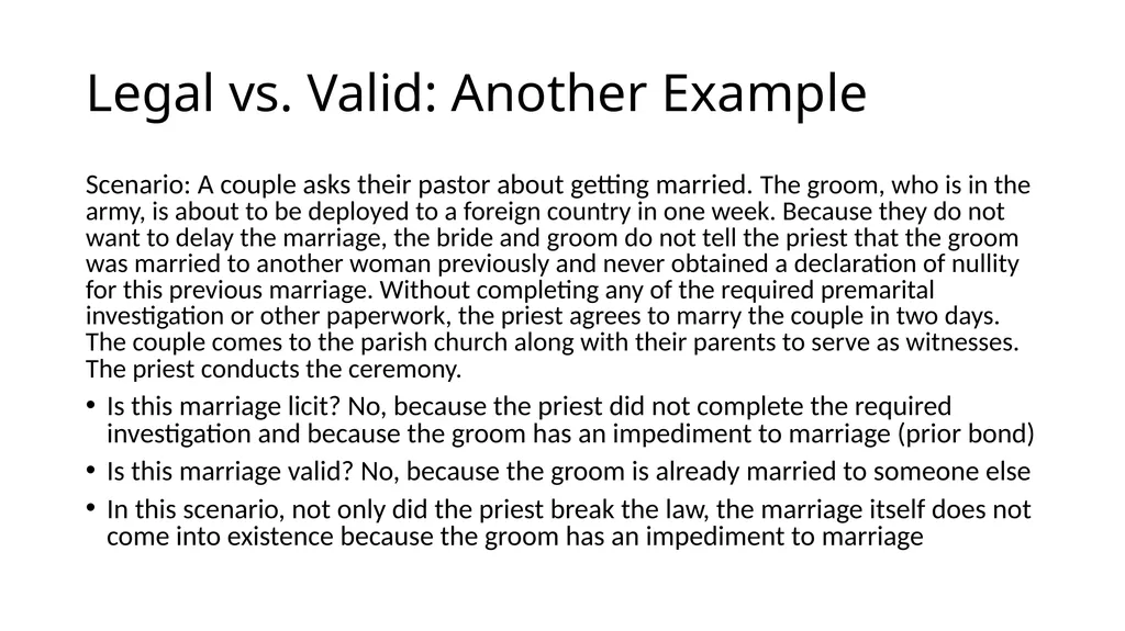 What Makes a Marriage Invalid? Very Rev. James M. - slide 8 of 50