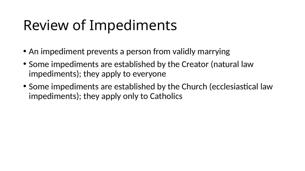 What Makes a Marriage Invalid? Very Rev. James M. - slide 27 of 50