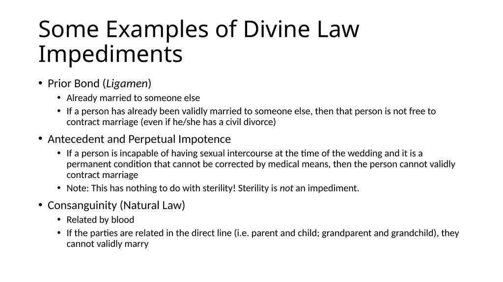 What Makes a Marriage Invalid? Very Rev. James M. - slide 22 of 50