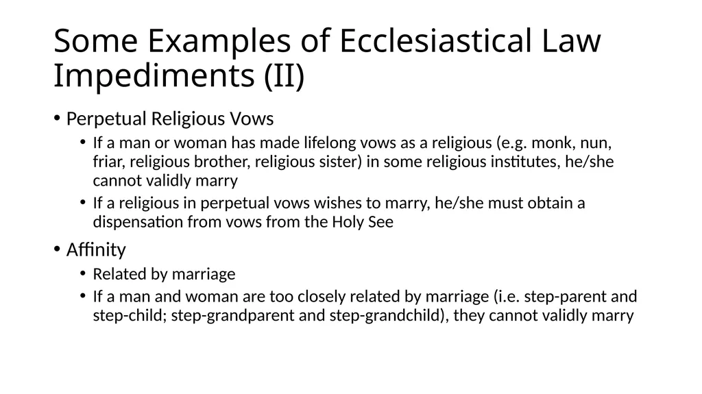 What Makes a Marriage Invalid? Very Rev. James M. - slide 25 of 50