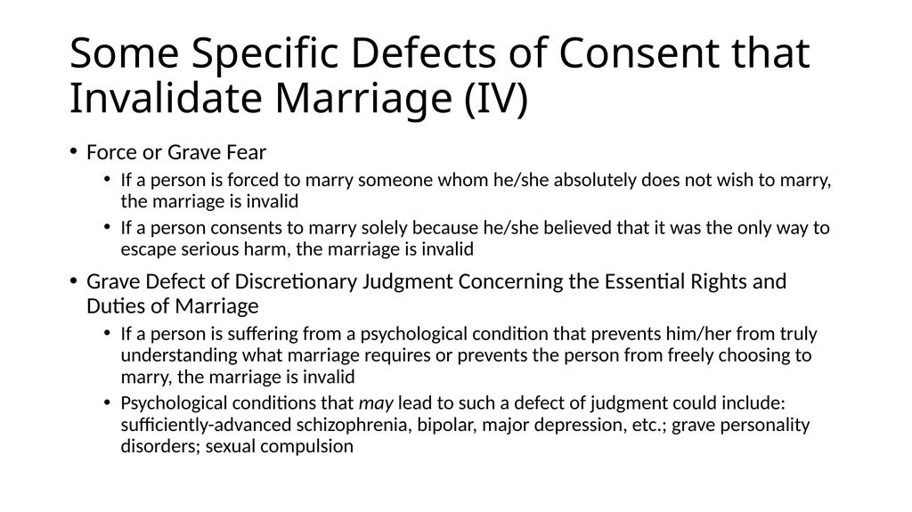 What Makes a Marriage Invalid? Very Rev. James M. - slide 33 of 50