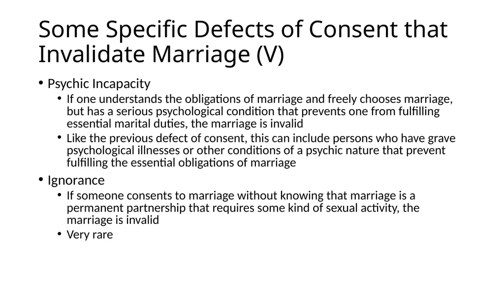 What Makes a Marriage Invalid? Very Rev. James M. - slide 34 of 50
