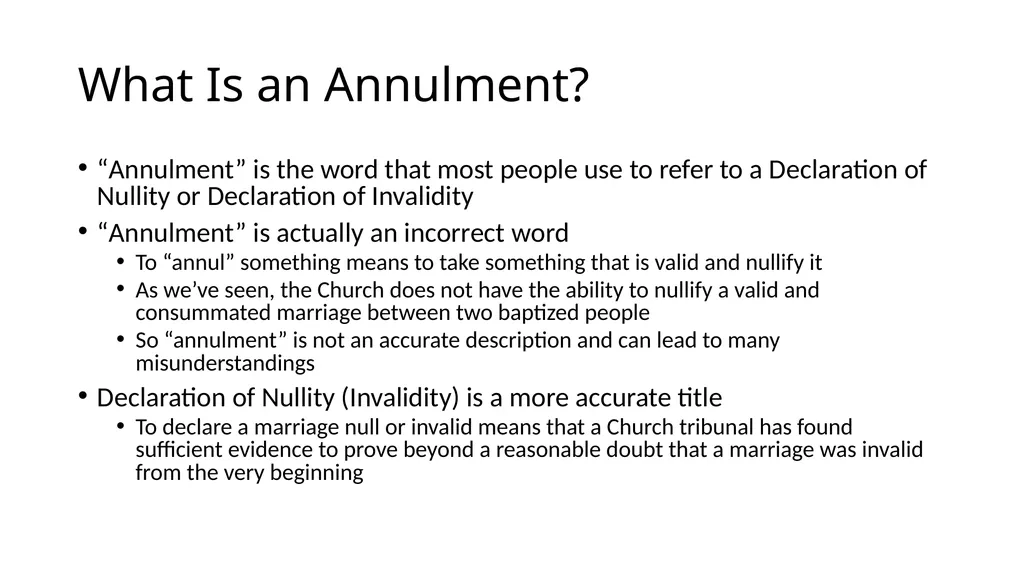 What Makes a Marriage Invalid? Very Rev. James M. - slide 40 of 50