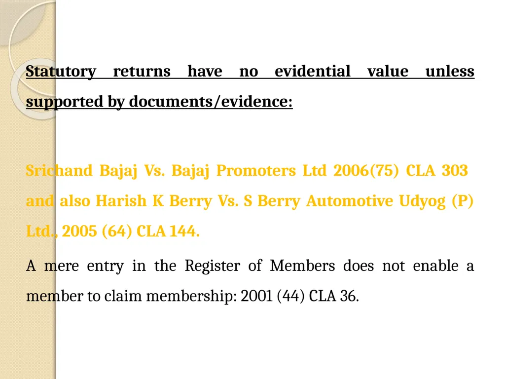 PREPAREDNESS FOR NCLT VARIOUS LAWS A PROFESSIONAL - slide 73 of 90