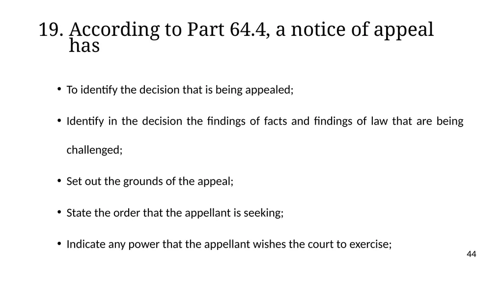 NOTICES OF APPEALS & GROUNDS OF APPEALS IAN L. - slide 44 of 60
