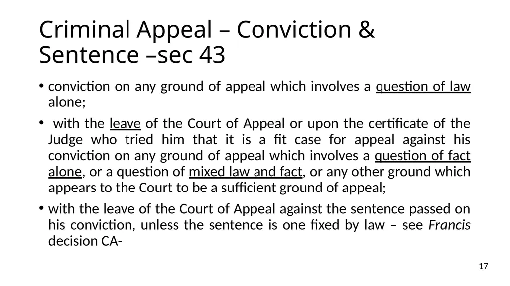 NOTICES OF APPEALS & GROUNDS OF APPEALS IAN L. - slide 17 of 60