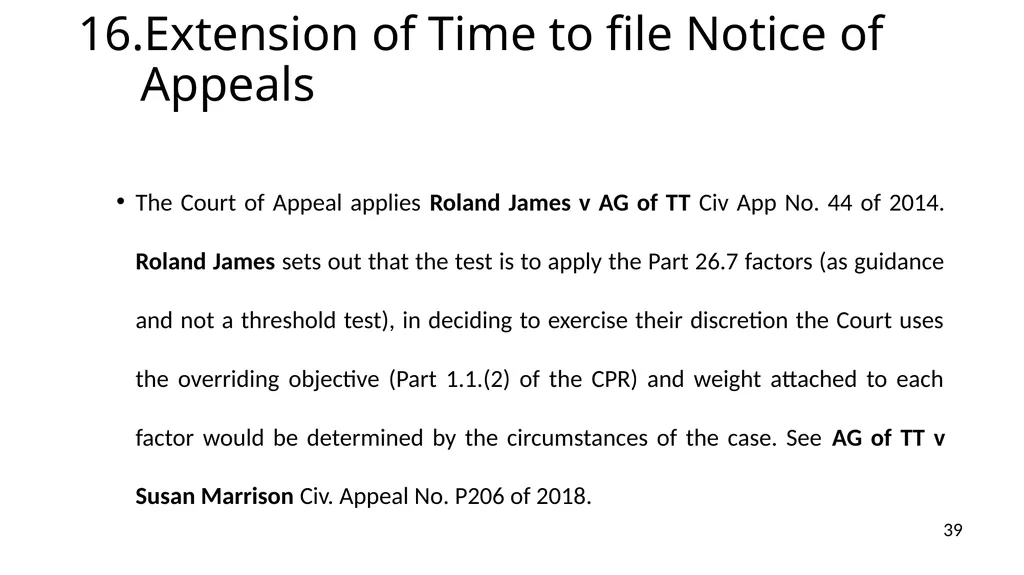 NOTICES OF APPEALS & GROUNDS OF APPEALS IAN L. - slide 39 of 60