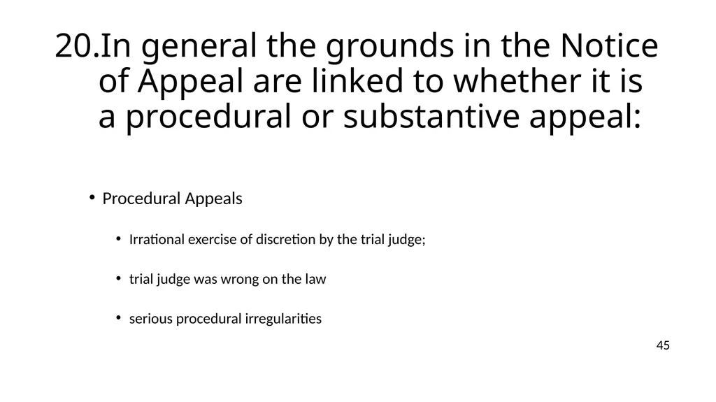 NOTICES OF APPEALS & GROUNDS OF APPEALS IAN L. - slide 45 of 60