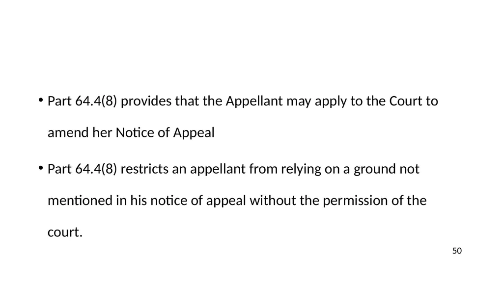 NOTICES OF APPEALS & GROUNDS OF APPEALS IAN L. - slide 50 of 60