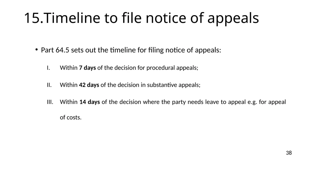 NOTICES OF APPEALS & GROUNDS OF APPEALS IAN L. - slide 38 of 60
