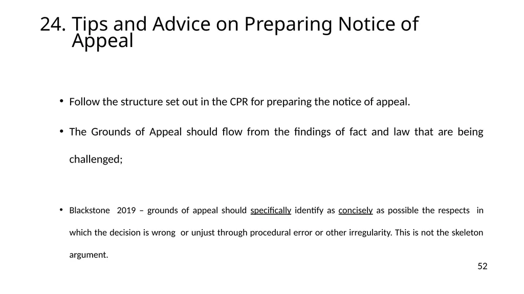 NOTICES OF APPEALS & GROUNDS OF APPEALS IAN L. - slide 52 of 60