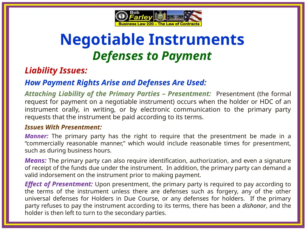 Slide Set Thirteen B: Payment Systems – Defenses - slide 10 of 12