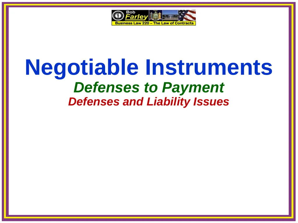 Slide Set Thirteen B: Payment Systems – Defenses - slide 6 of 12