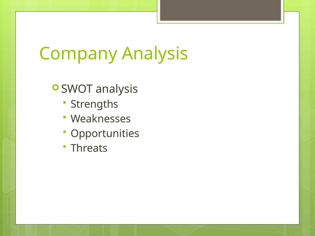 Company analysis and stock valuation ch14 Company - slide 15 of 18