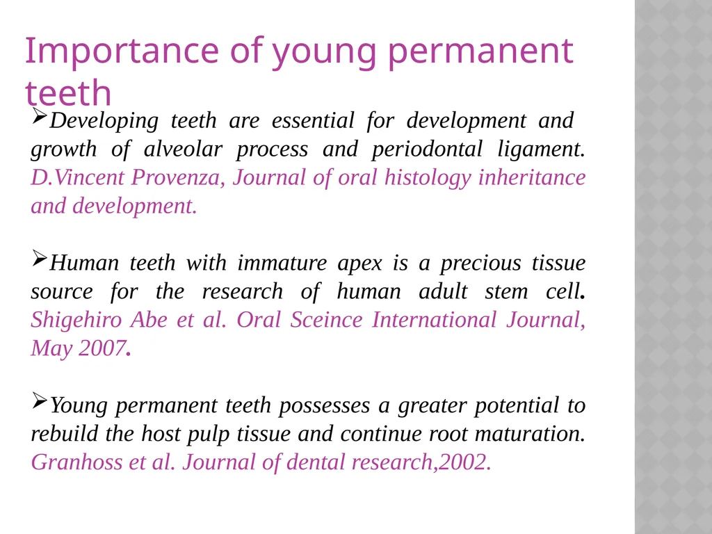 YOUNG PERMANENT TEETH Definition Permanent teeth - slide 7 of 30
