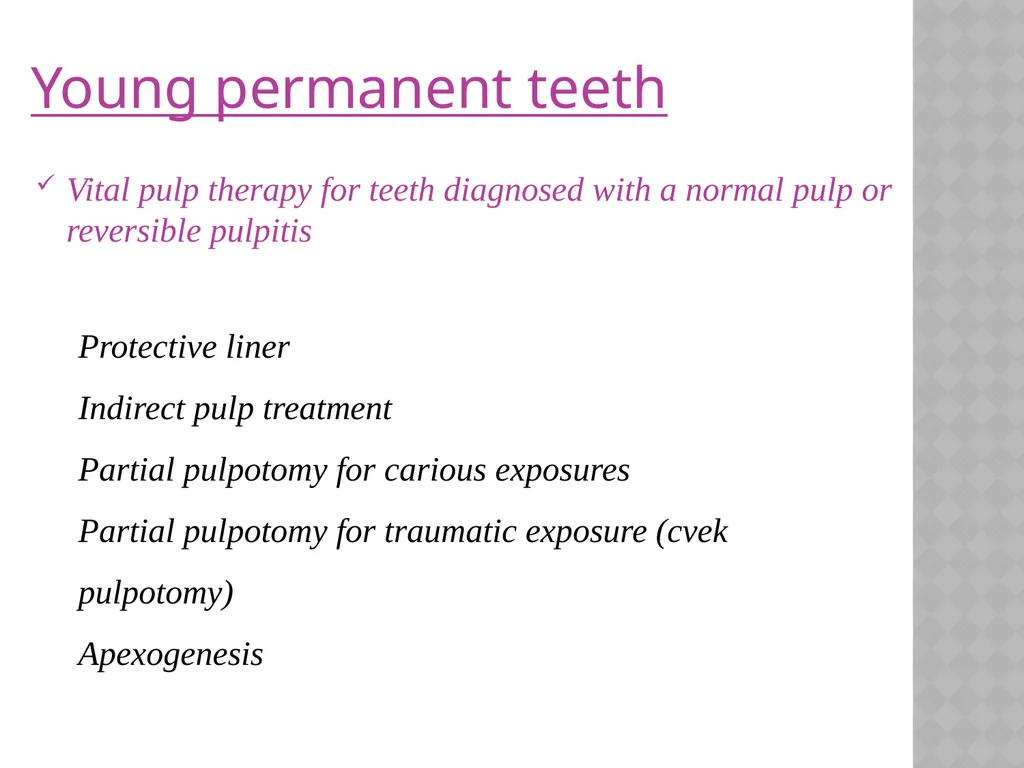 YOUNG PERMANENT TEETH Definition Permanent teeth - slide 25 of 30