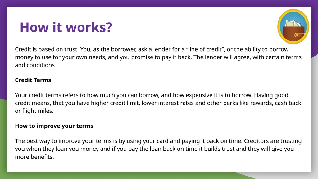 Credit- Using Borrowed Money Personal Finance Lab - slide 3 of 6