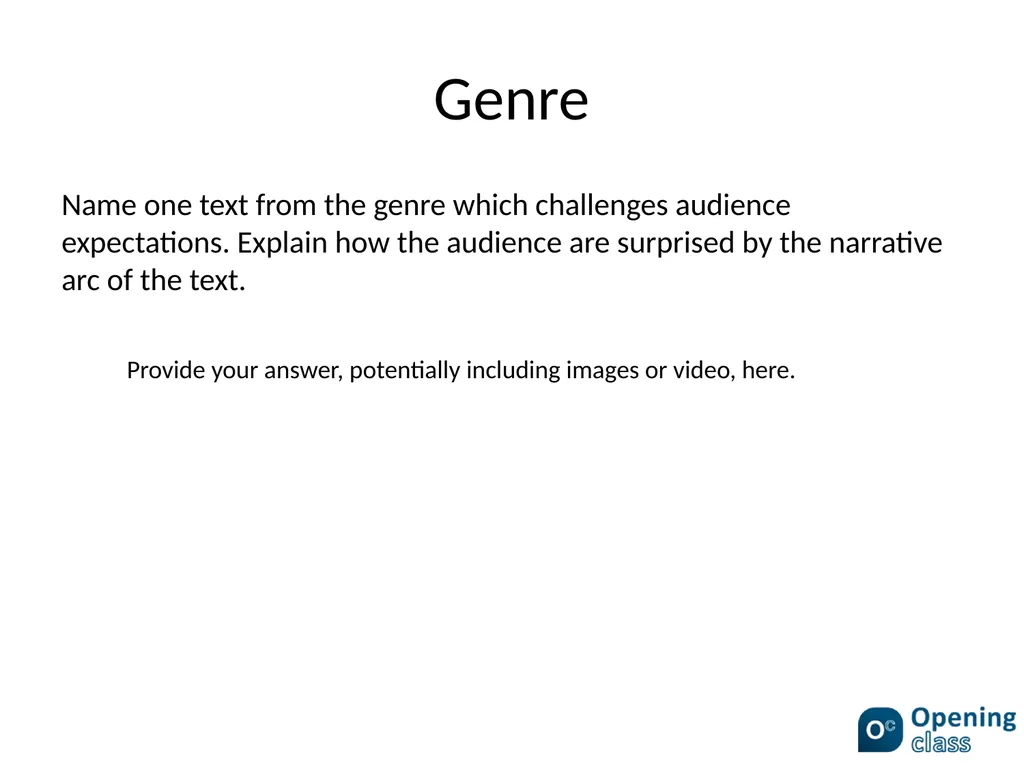 Intertextuality Adaptation Name one text that has - slide 11 of 13