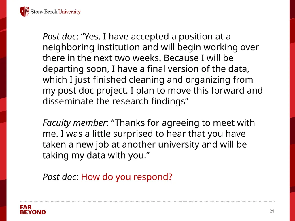 Collaboration Information for this module came - slide 21 of 22