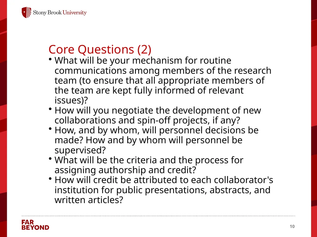 Collaboration Information for this module came - slide 10 of 22