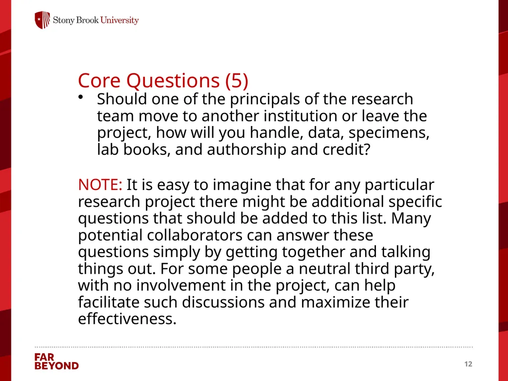 Collaboration Information for this module came - slide 12 of 22