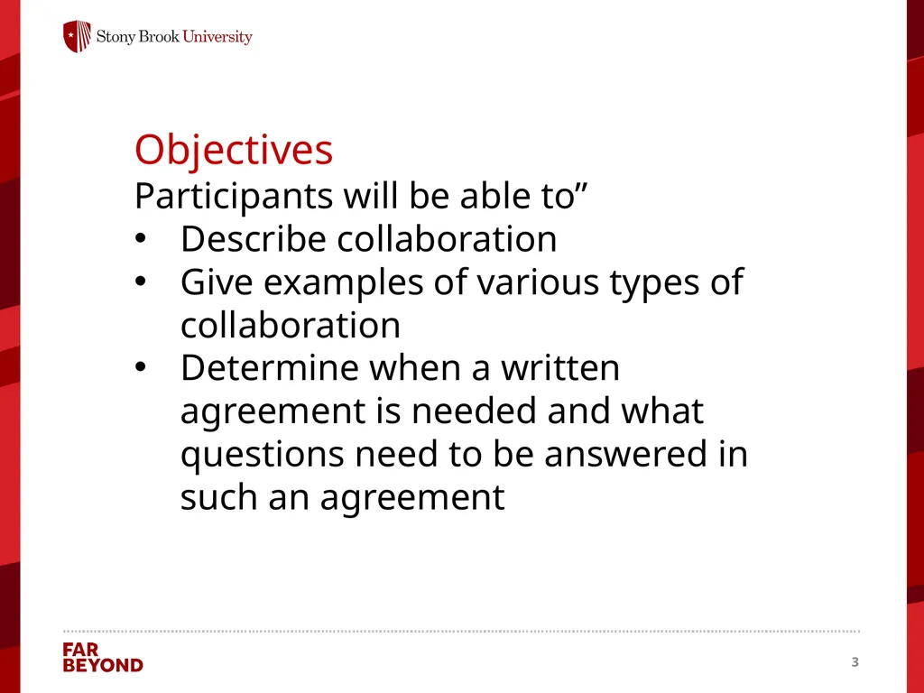 Collaboration Information for this module came - slide 3 of 22