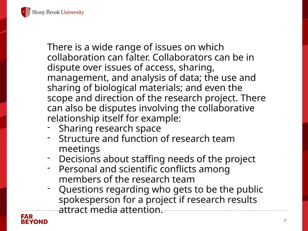 Collaboration Information for this module came - slide 7 of 22