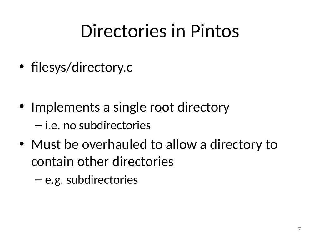 CS 5600 Computer Systems Project 4: File System in - slide 7 of 15