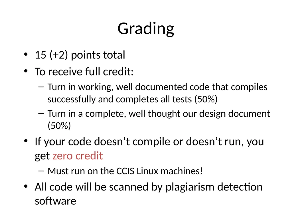 CS 5600 Computer Systems Project 4: File System in - slide 13 of 15