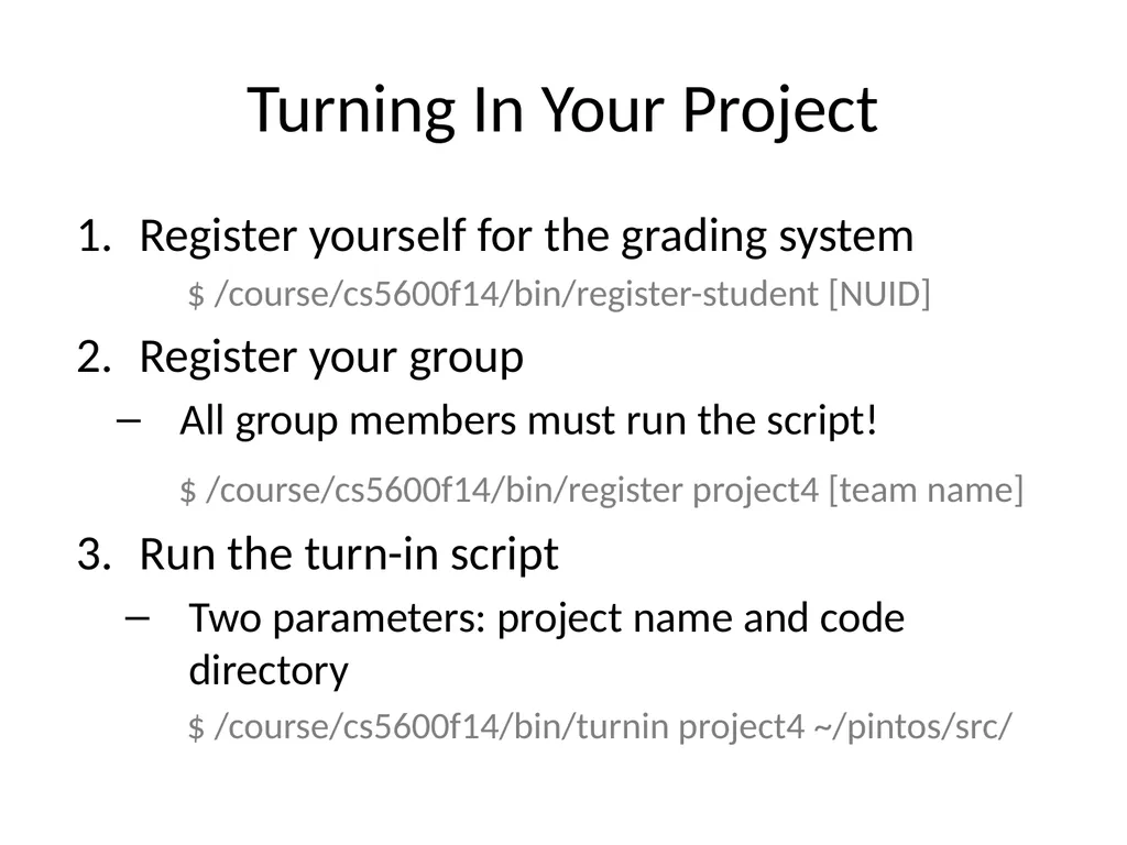 CS 5600 Computer Systems Project 4: File System in - slide 14 of 15
