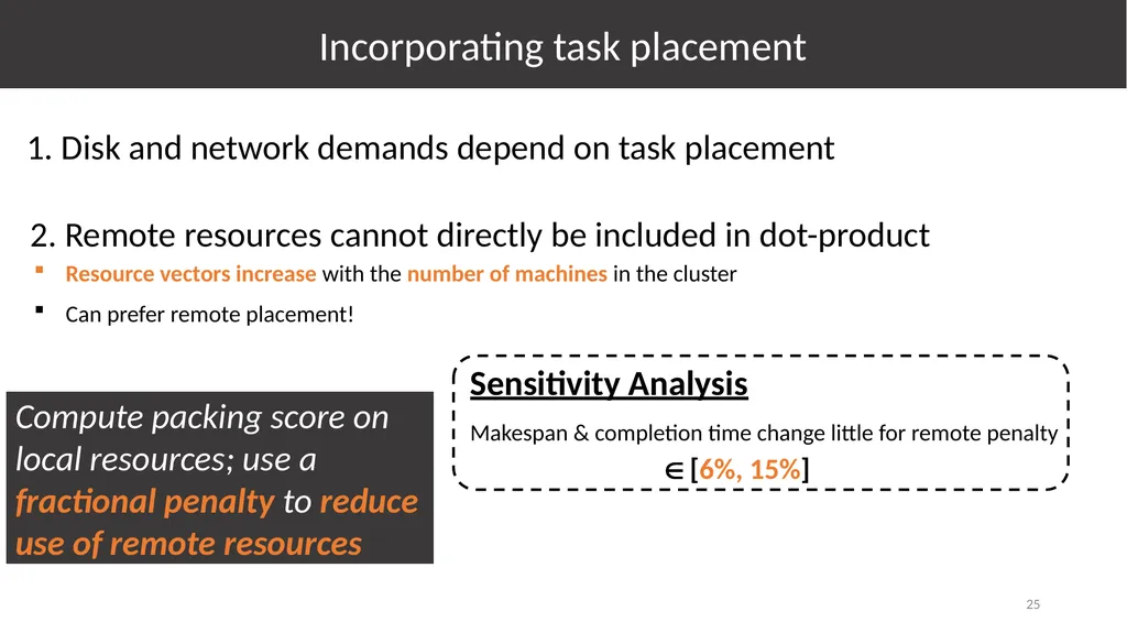 Multi-Resource Packing for Cluster Schedulers - slide 25 of 38