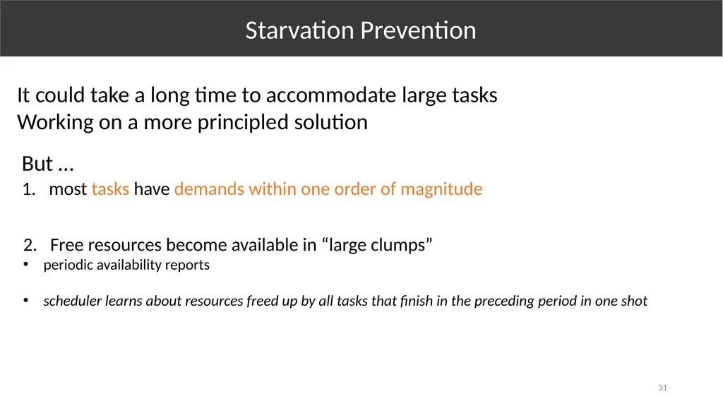 Multi-Resource Packing for Cluster Schedulers - slide 31 of 38