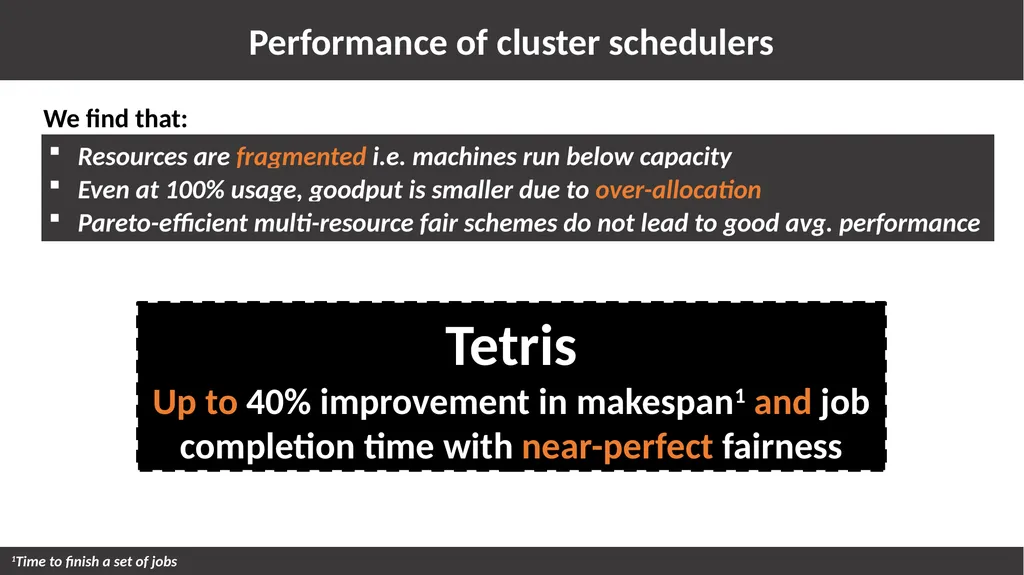 Multi-Resource Packing for Cluster Schedulers - slide 2 of 38