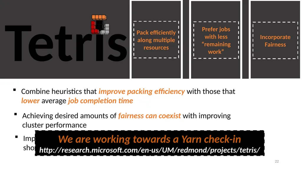 Multi-Resource Packing for Cluster Schedulers - slide 22 of 38