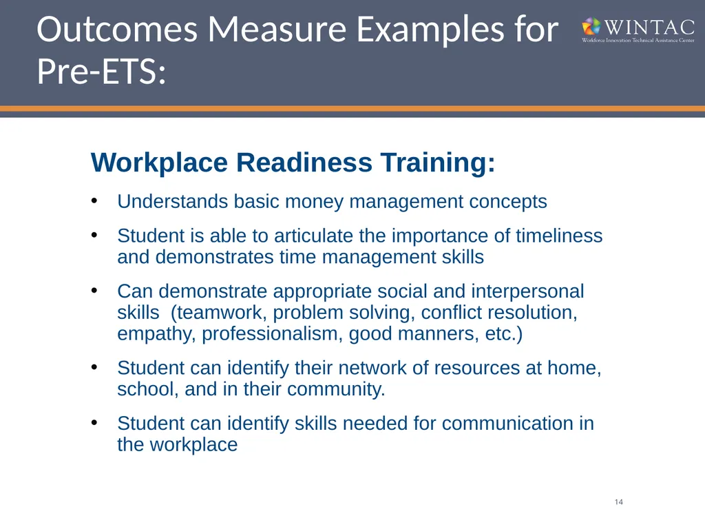 Pre-Employment Transition Services “Where Do We Go - slide 14 of 30