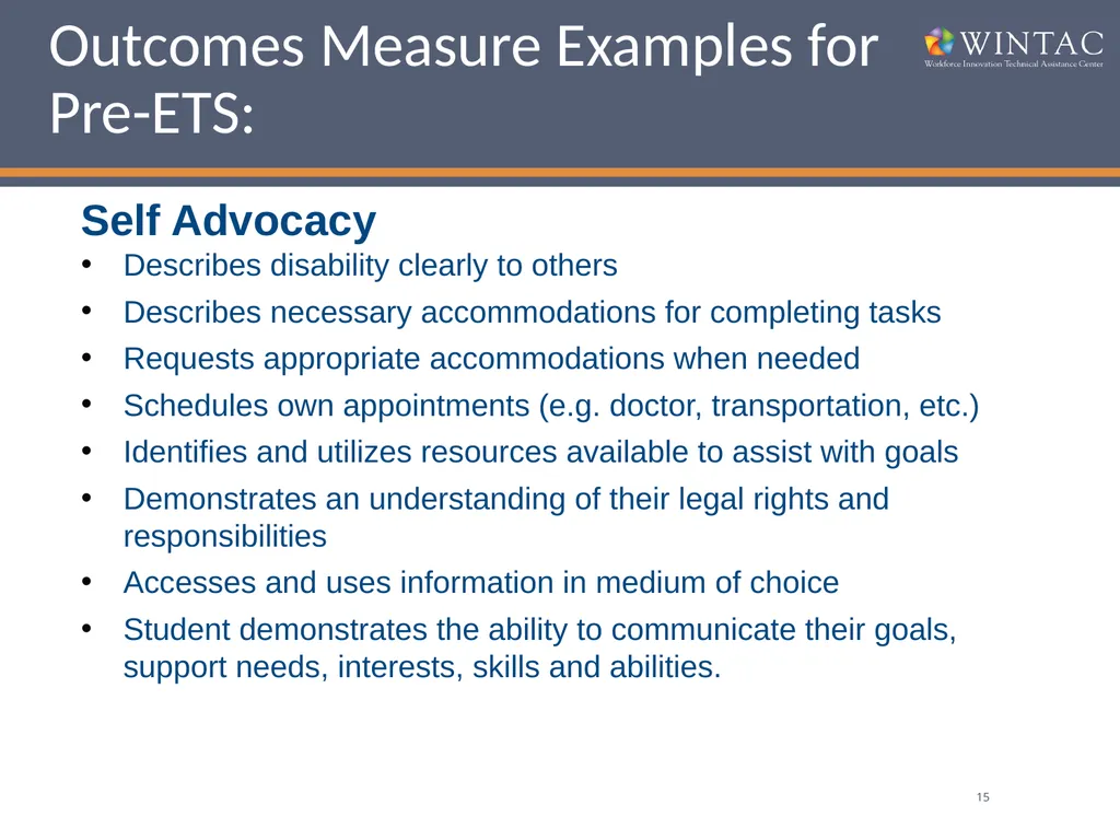 Pre-Employment Transition Services “Where Do We Go - slide 15 of 30