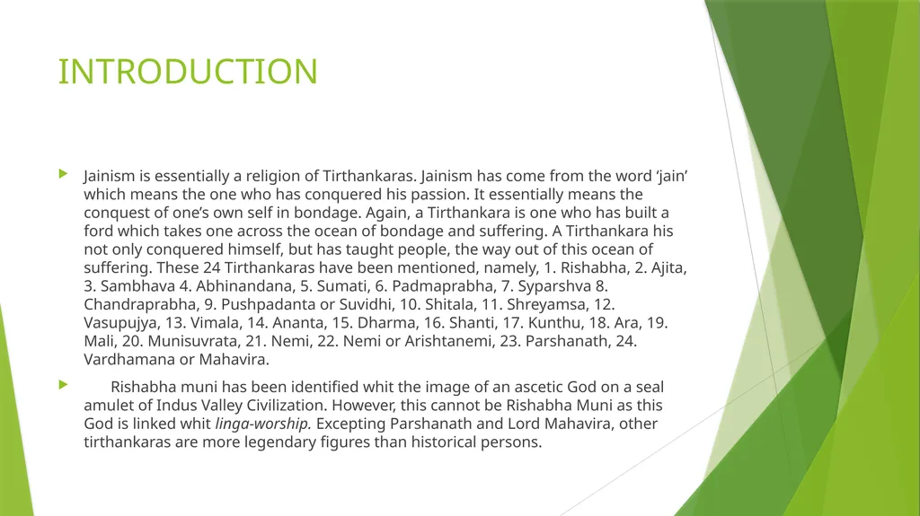 BASIC FEATURES OF JAINISM PRESENTED BY:- Debajit - slide 3 of 7