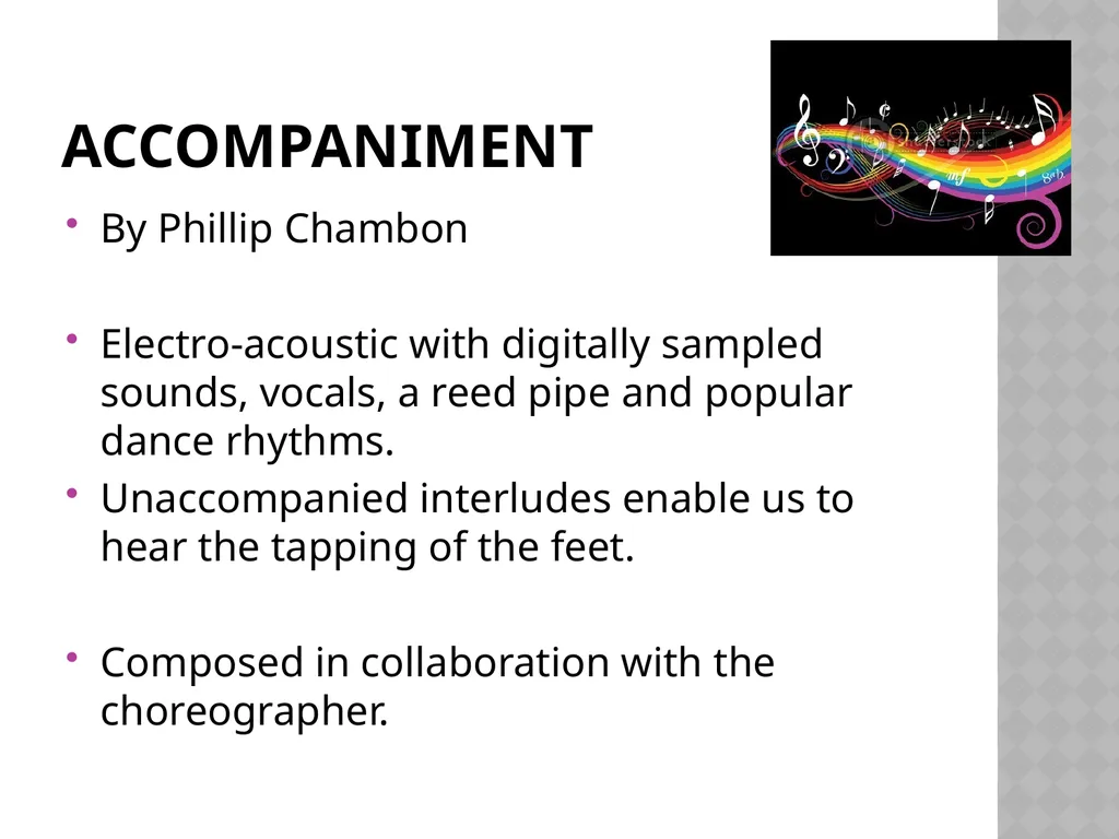 Swansong Fact Sheet Choreographer Christopher - slide 19 of 32