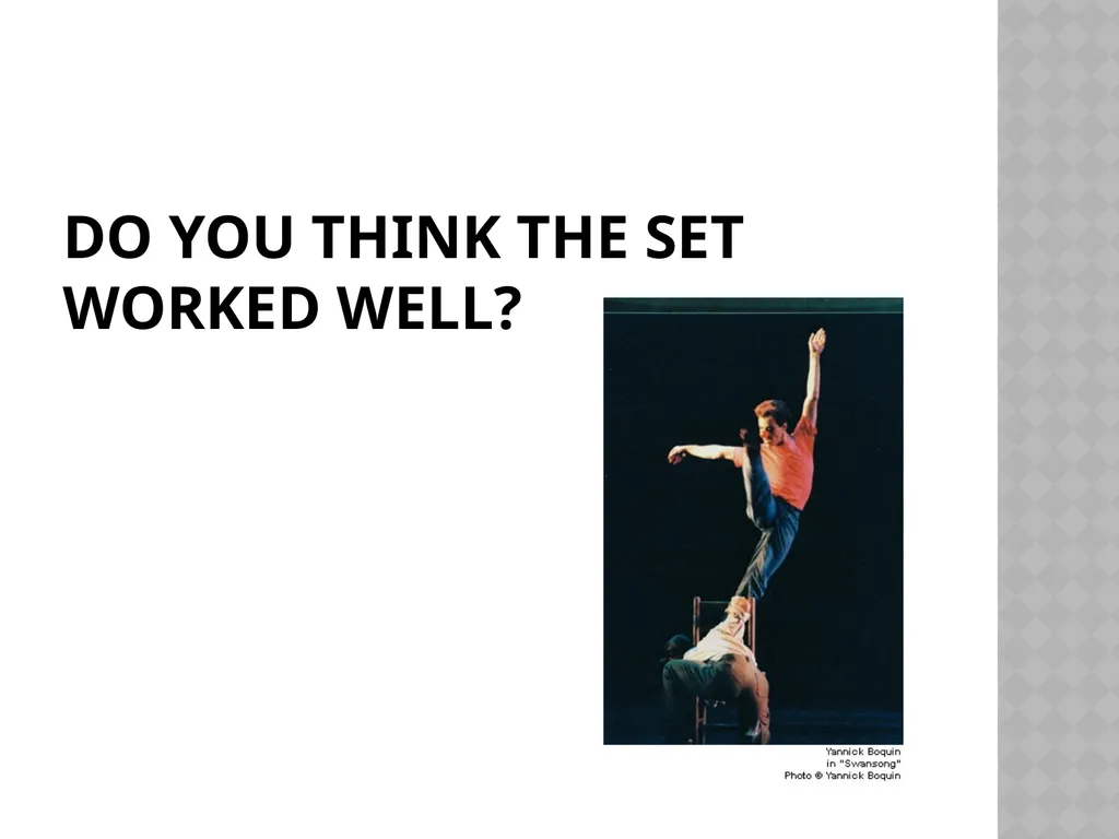 Swansong Fact Sheet Choreographer Christopher - slide 31 of 32